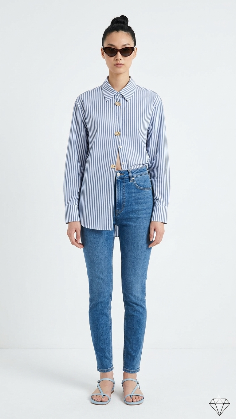 Camicia a righe