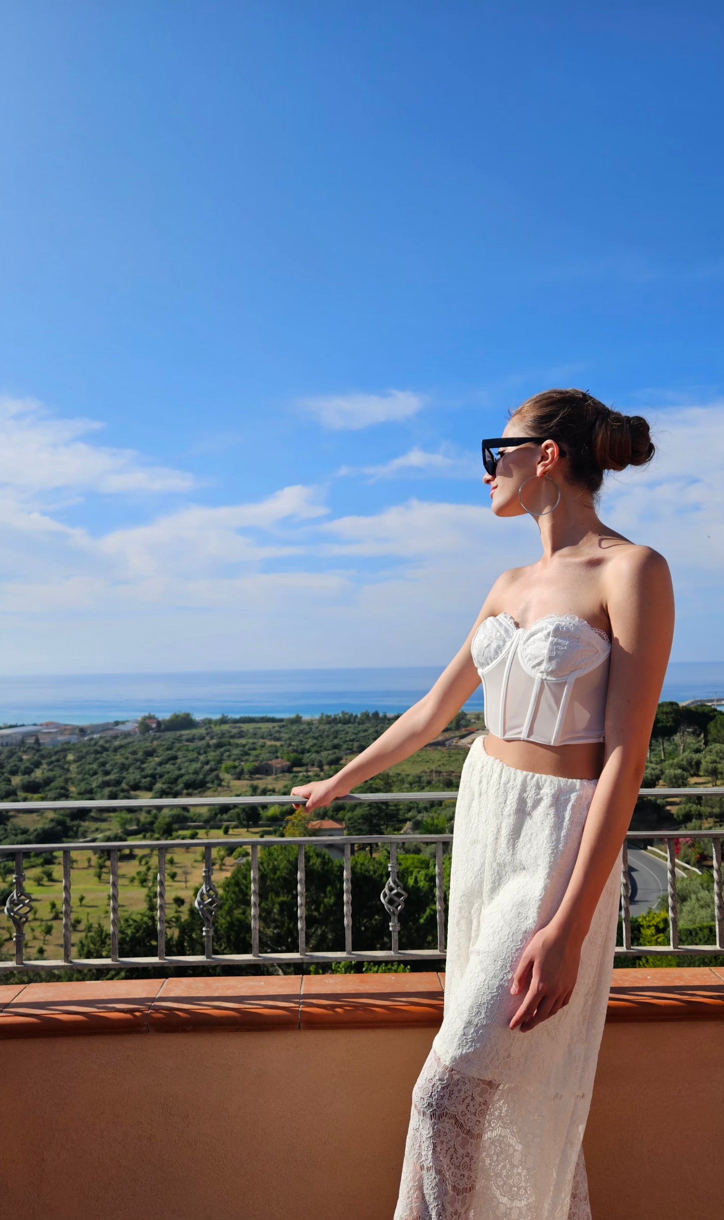Pantaloni in pizzo