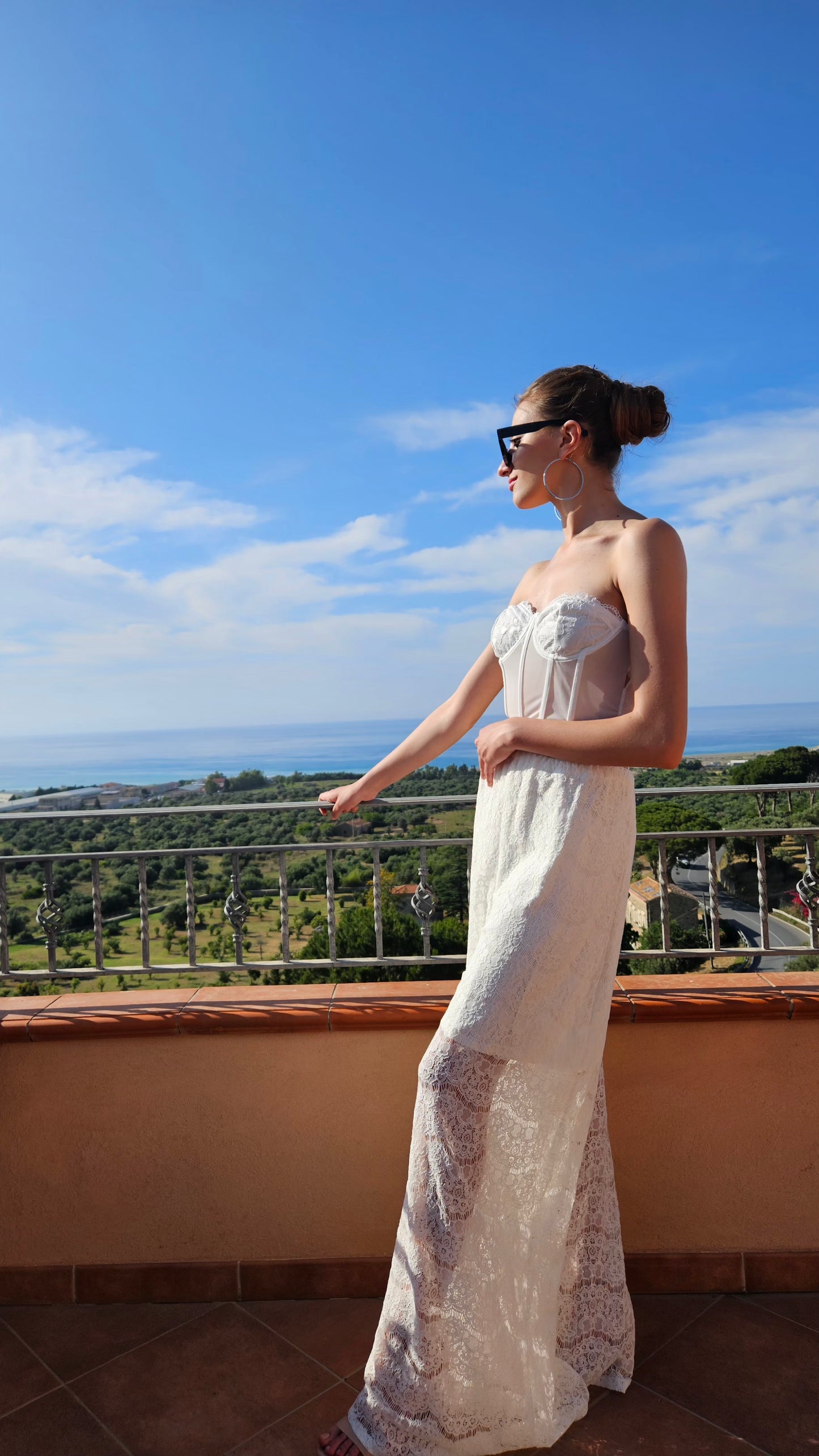 Pantaloni in pizzo