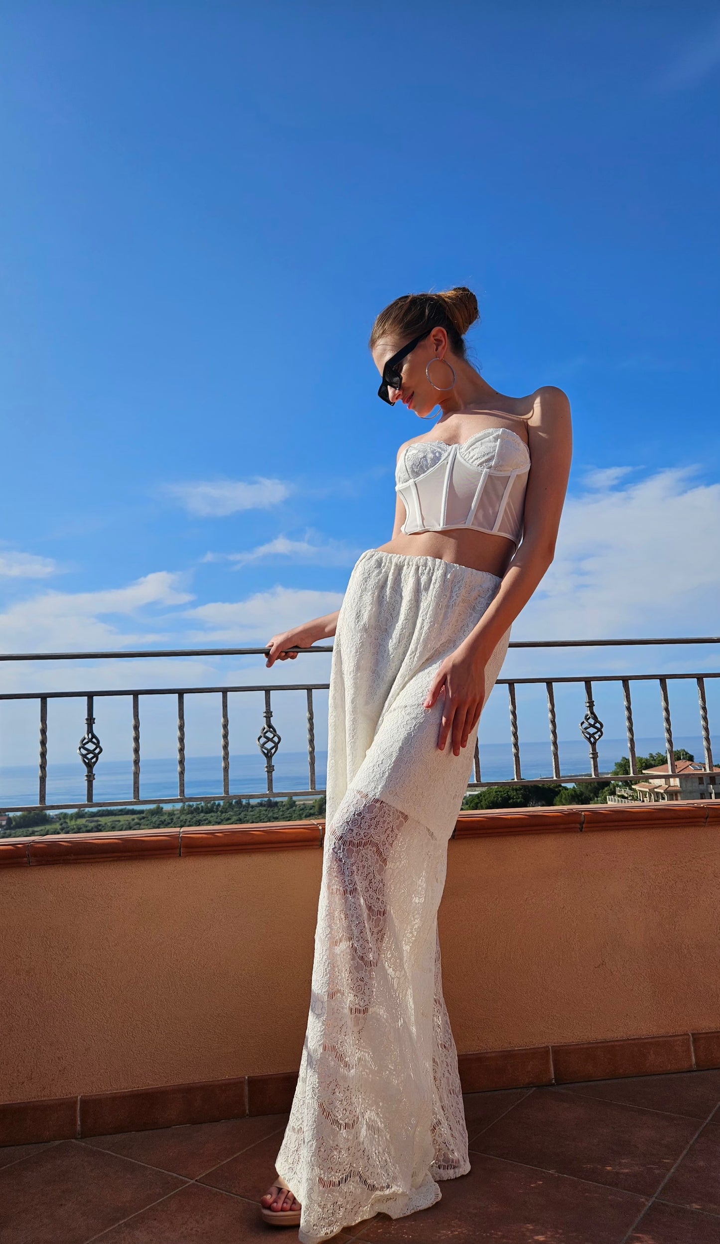Pantaloni in pizzo