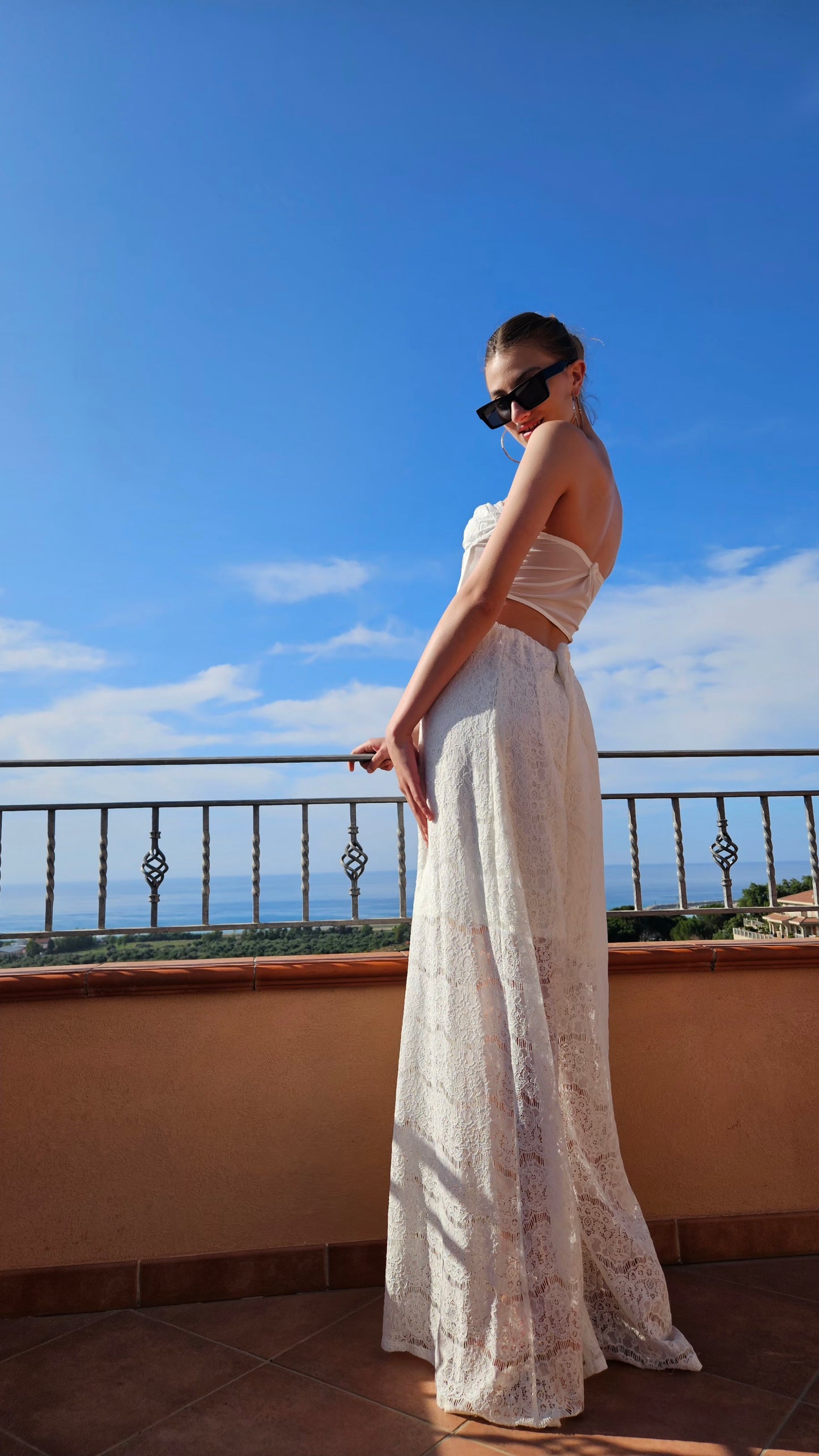 Pantaloni in pizzo