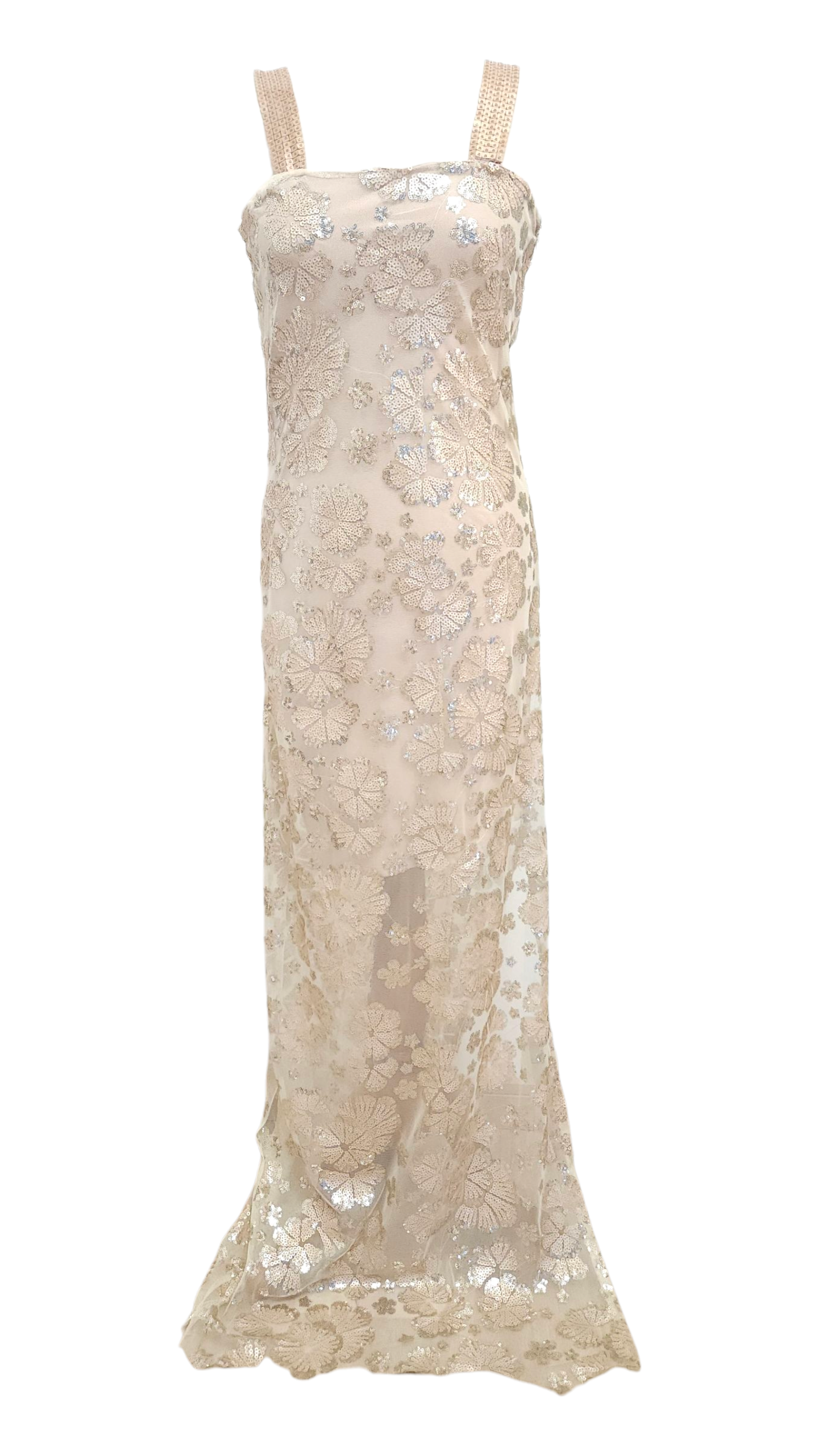 Vestito lungo ricamato