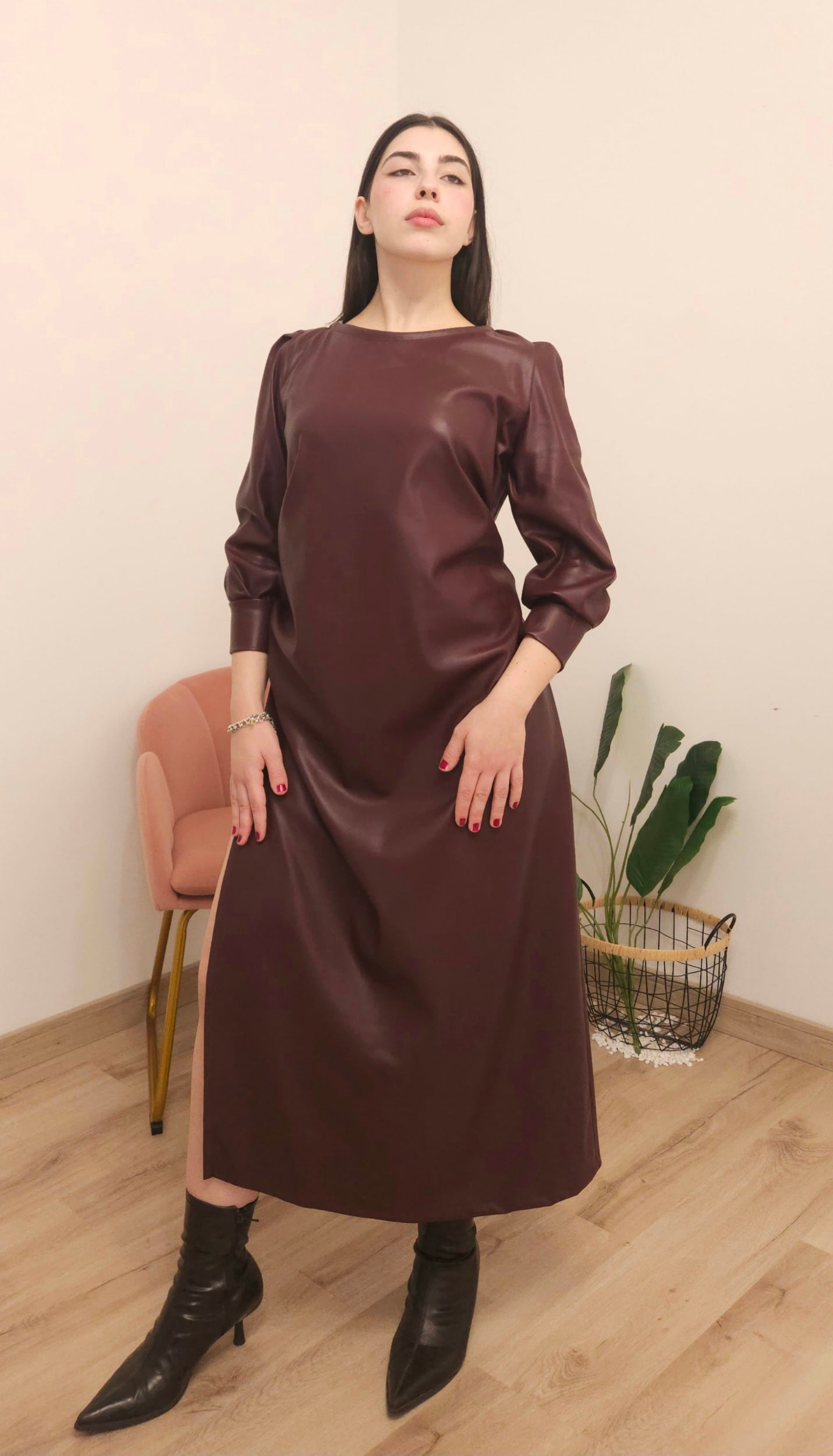 Vestito burgundy