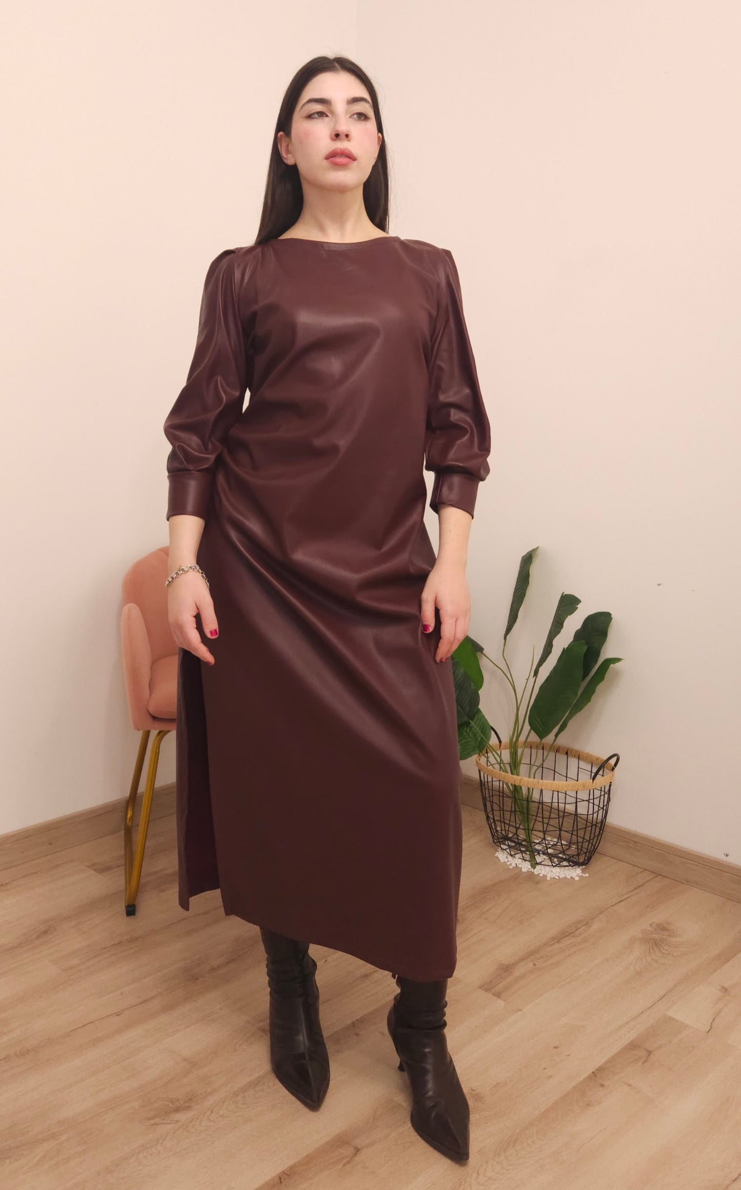 Vestito burgundy