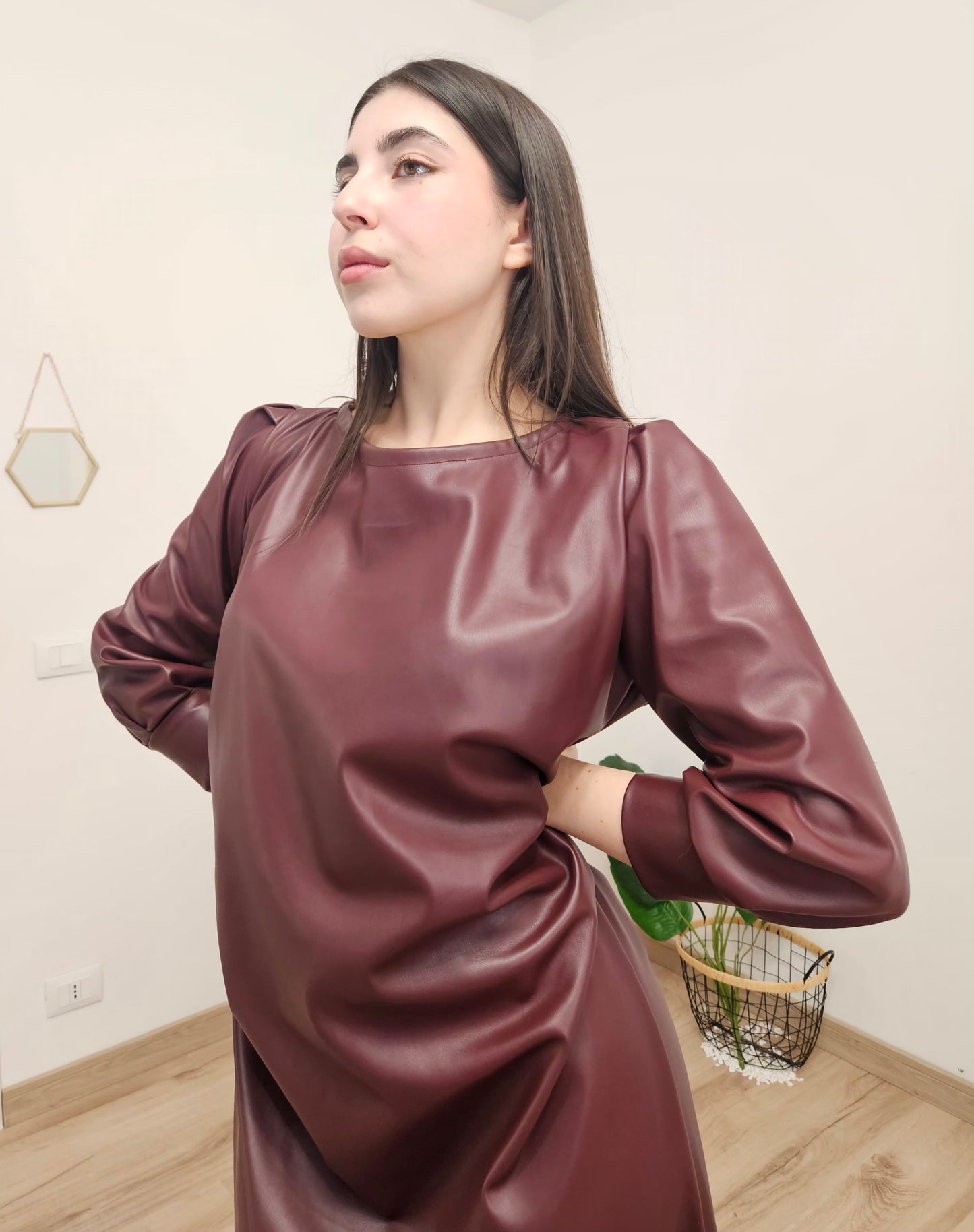 Vestito burgundy
