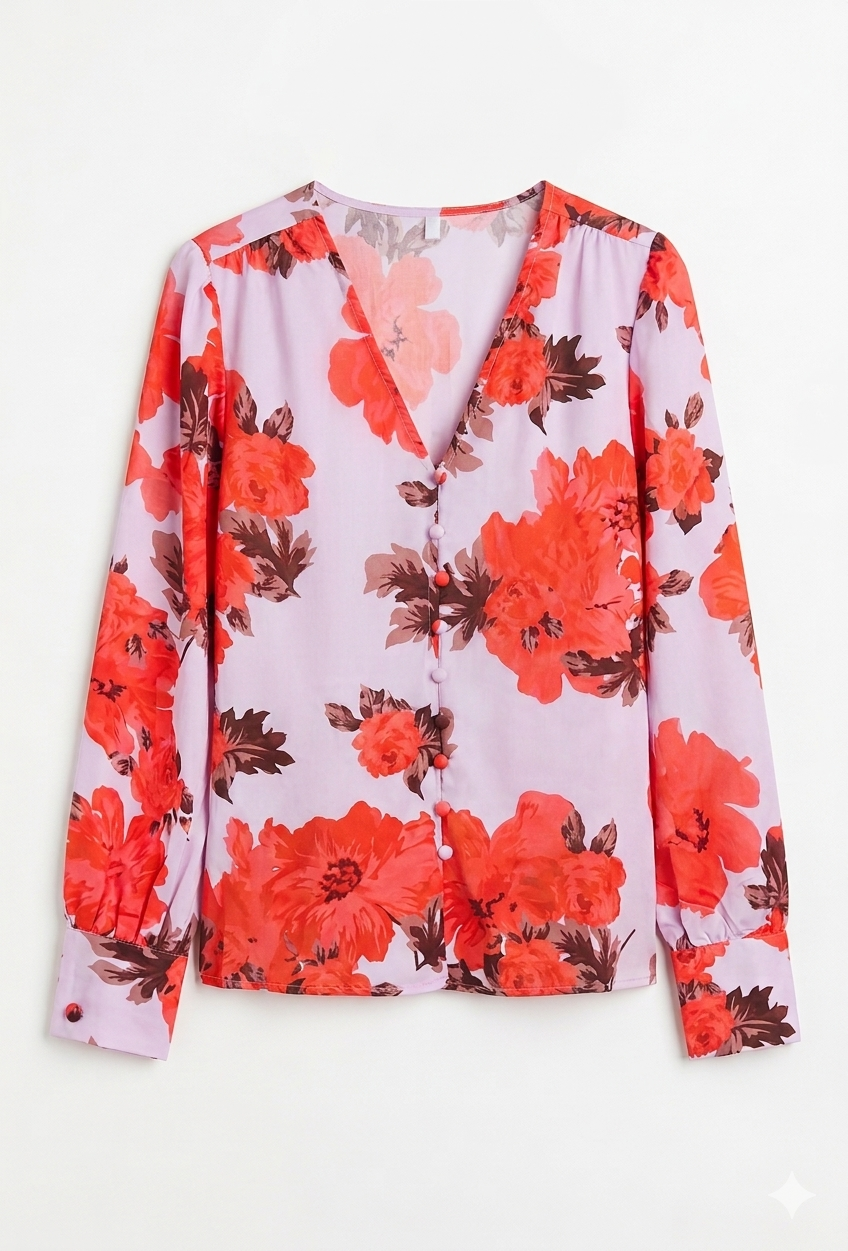 Blusa a fiori