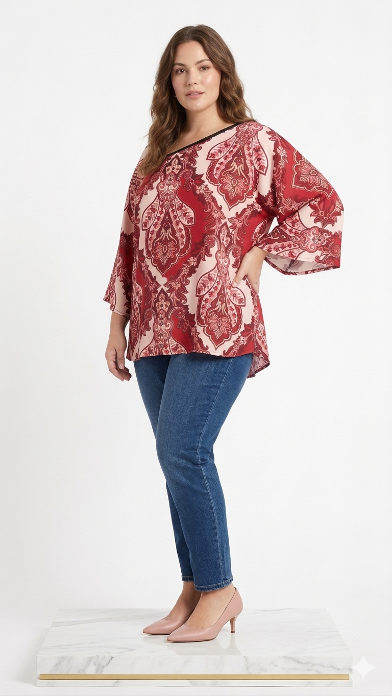 Blusa curvy