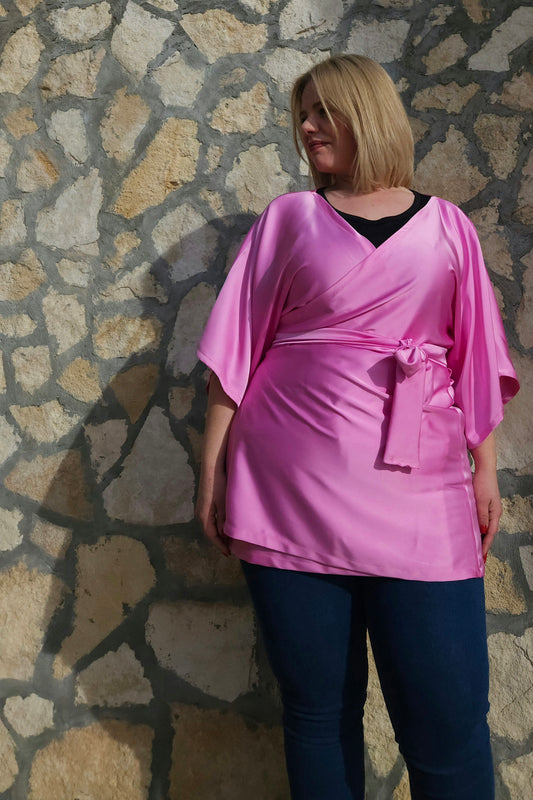 Blusa a portafogli