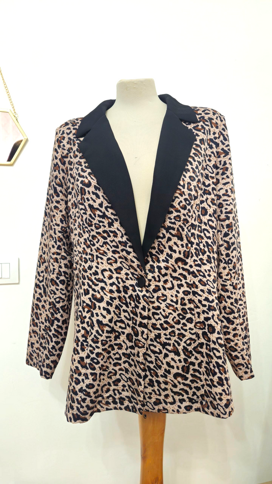 Blazer leopardato