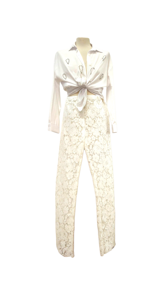Pantaloni in pizzo
