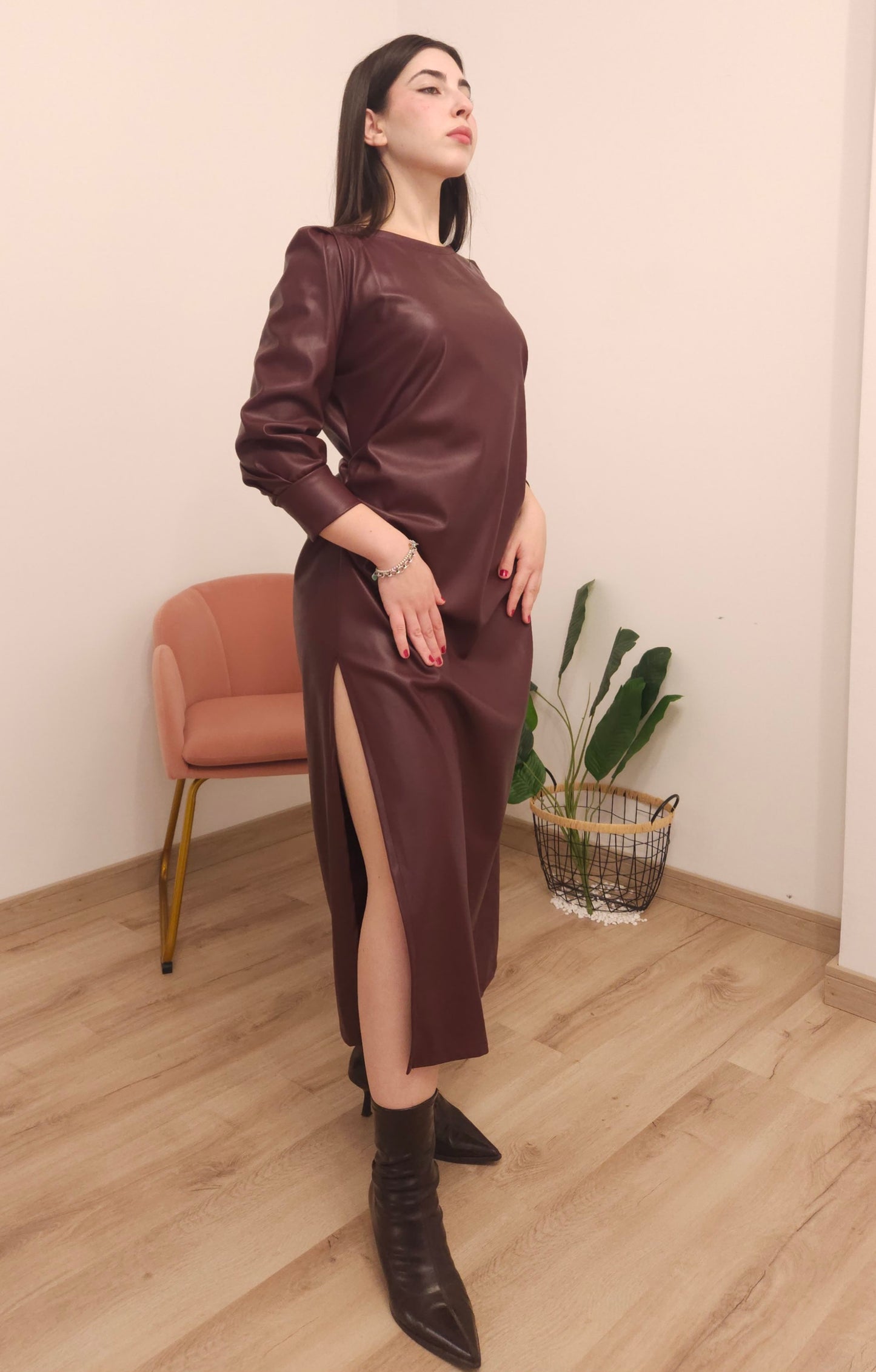 Vestito burgundy