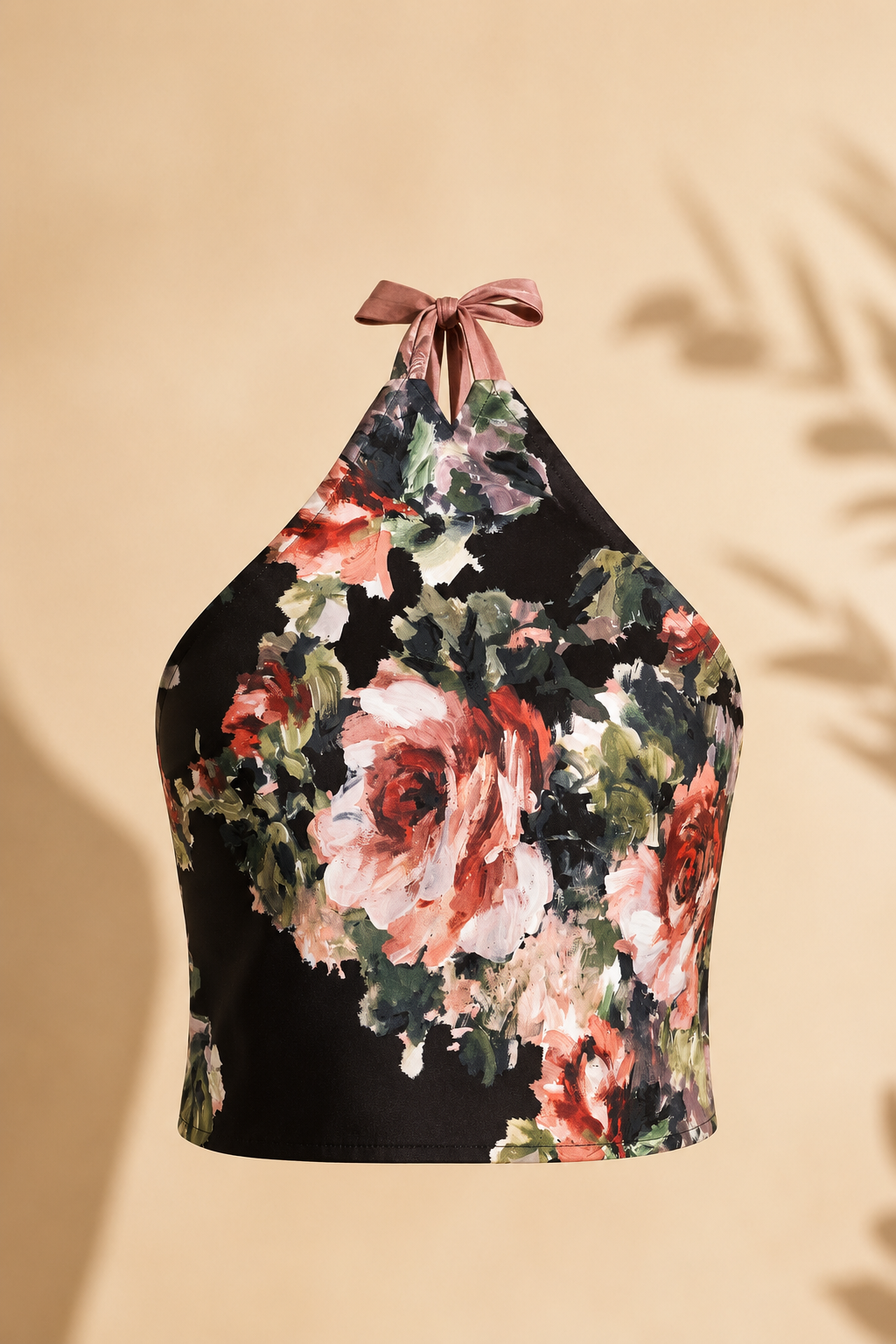 Top halter fantasia dipinto
