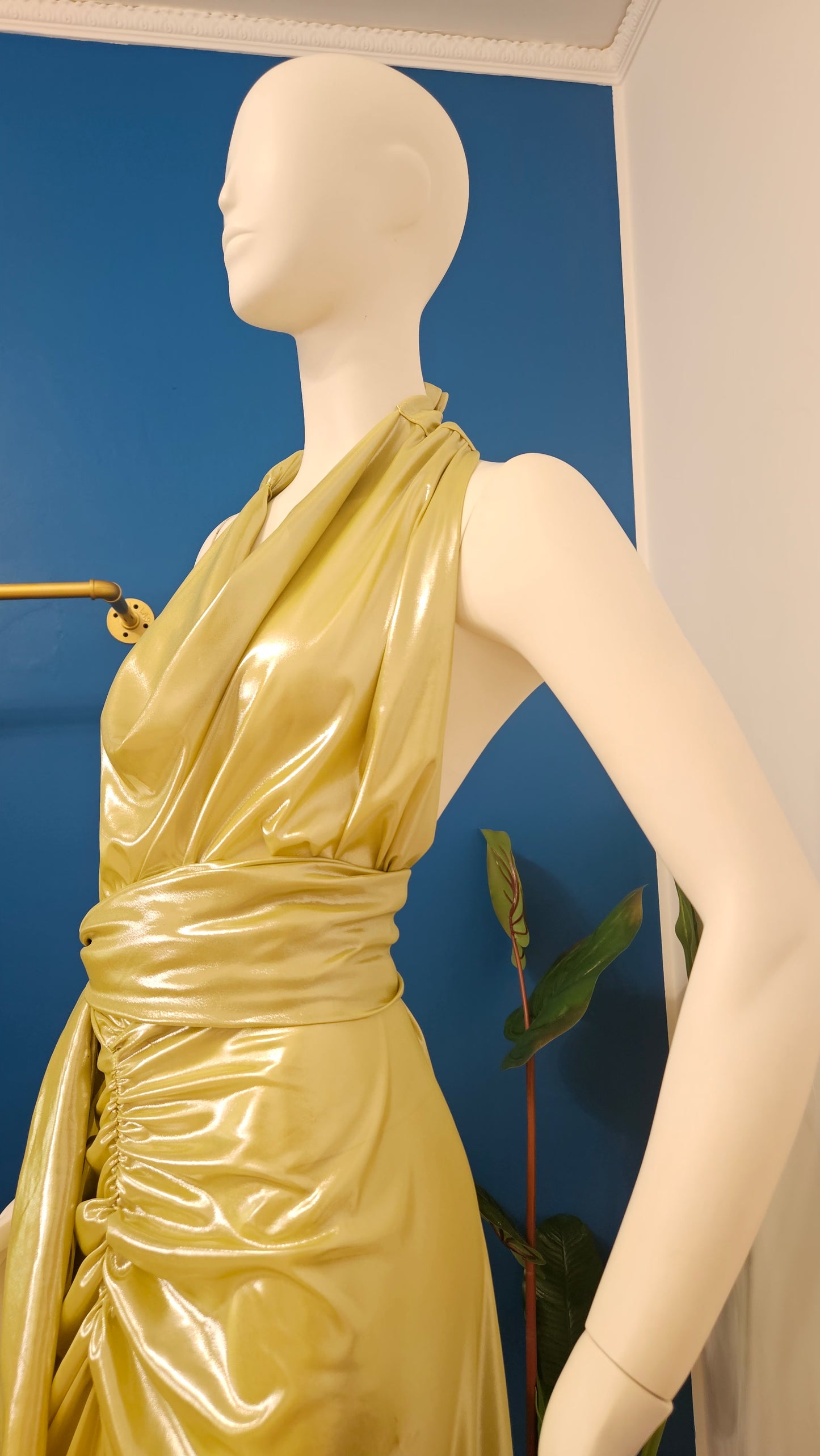 Vestito lime dettaglio