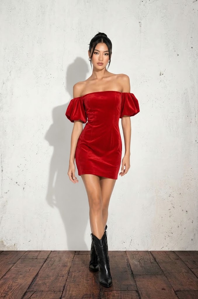 Abito Corto Rosso