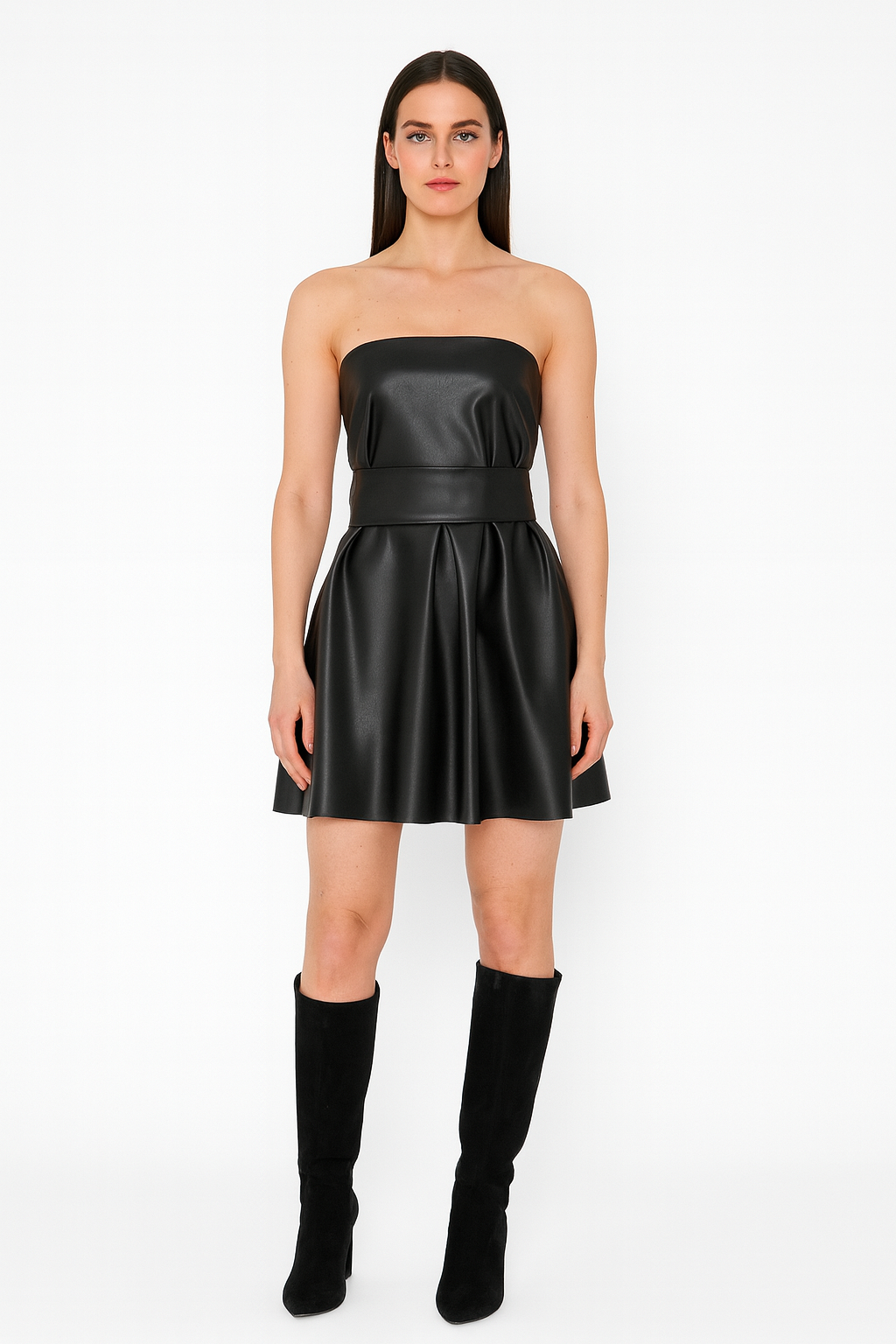 Vestito di simil pelle