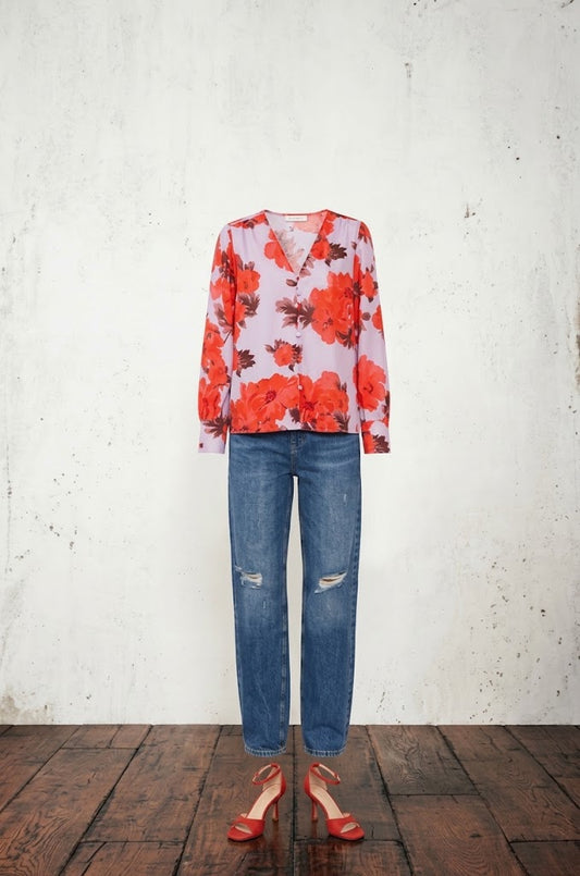Blusa a fiori