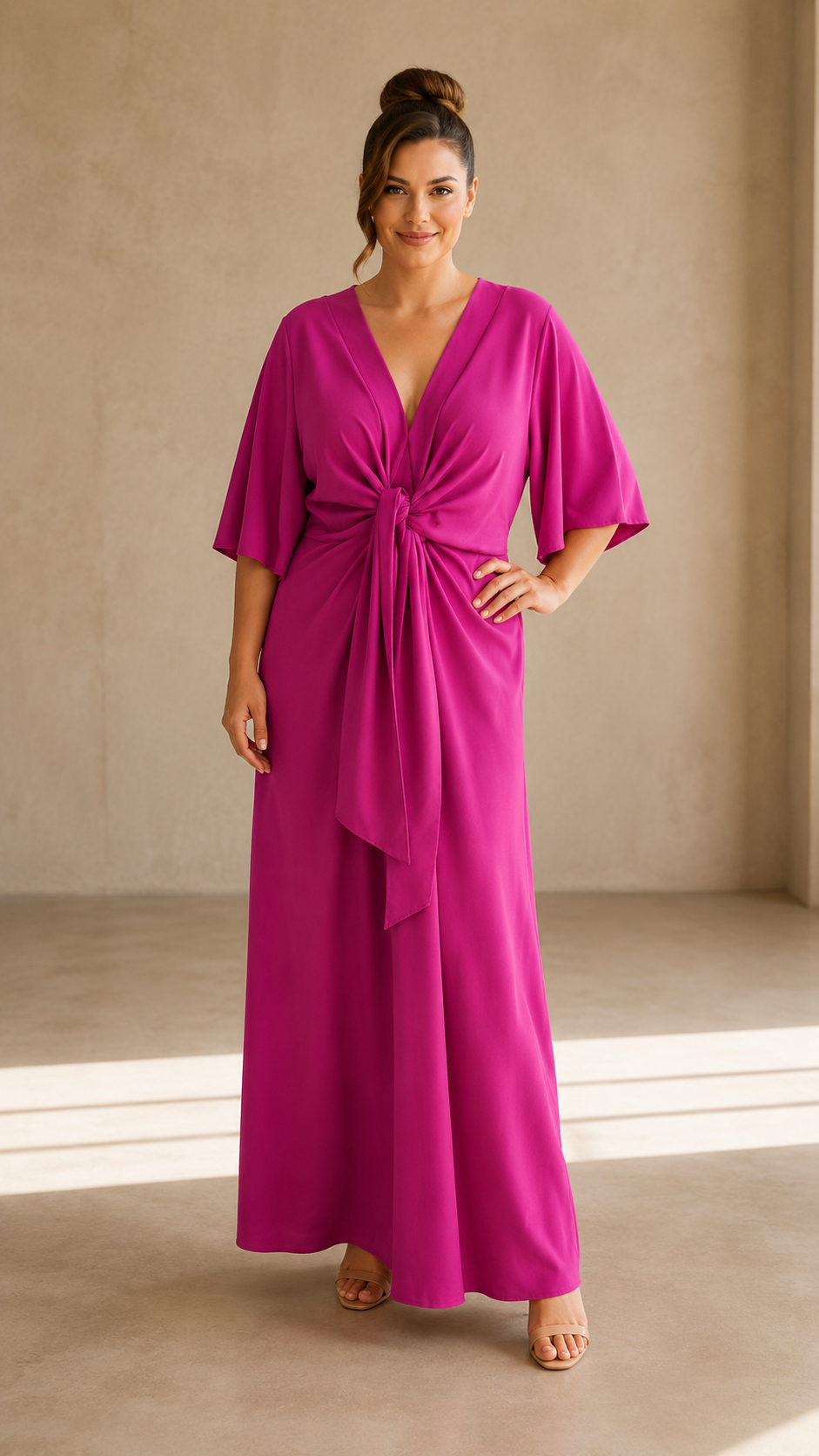 Abito Curvy Fucsia
